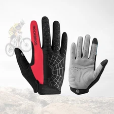 ROCKBROS Touch Screen Glove MTB Breathable Full Finger Shockproof Cycling Gloves