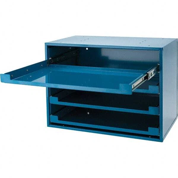 Steel Slide-Drawer Cabinet Frame: 4 Slide-Out Racks, 12.5" D x 20.5" W x 14.6" H - Image 3 of 4