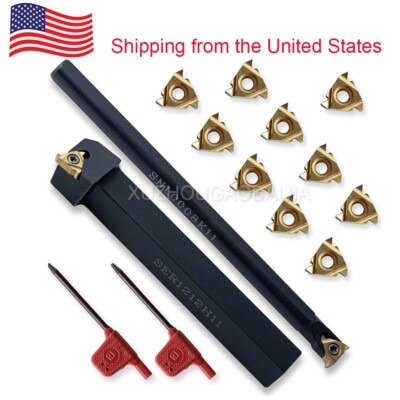 SNL0008K11 SER1212H11 Threading Turning Tool Holder +10* 11ER A60 Carbide Insert