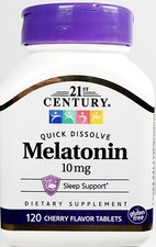 21st Century Melatonin 10mg Quick Dissolve 120 Tablets