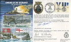 WW2 HMS Hood FDC signed by TWO of the only three survivors! RARE! UACC DEALER