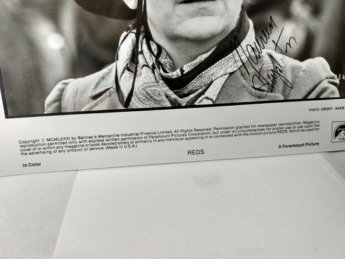 Reds Film Maureen Stapleton SIGNED Emma Goldman Anarchist Communist Vintage 1981 - Picture 6 of 6