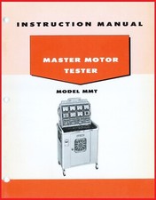 Sun Engine Tune Up Master Motor Tester Model Mmt Operators Instruction Manual Sun Engine Tune Up Master Motor Tester Model Mmt Operators Instruction Manual