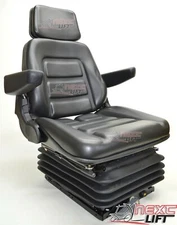 NEW SUSPENSION SEAT WITH ARMREST FITS EXCAVATOR FORKLIFT DOZER LOADER TRACTOR