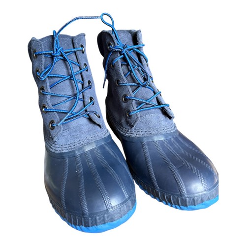 Sorel Unisex Kids Youth Cheyanne II Waterproof Lace Boot In Blue Size 5 - Picture 2 of 6