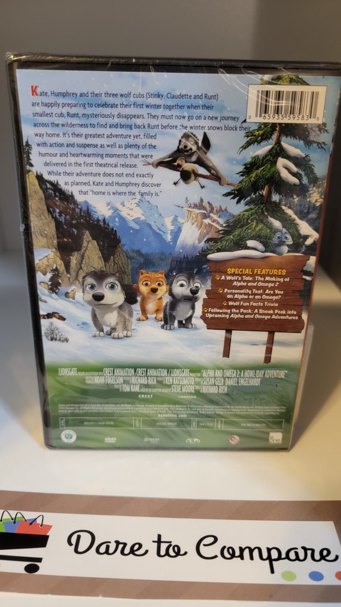 Alpha and Omega 2: A Howl-iday Adventure (DVD, 2013