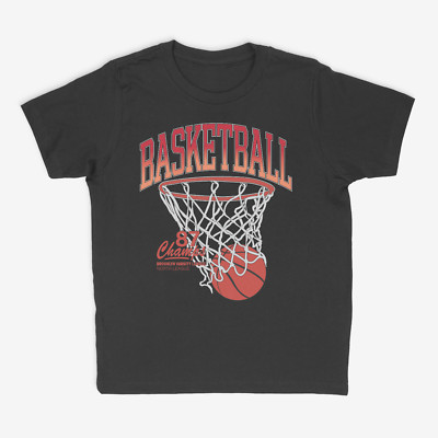 Boys Basketball Graphic T-Shirt For Kids