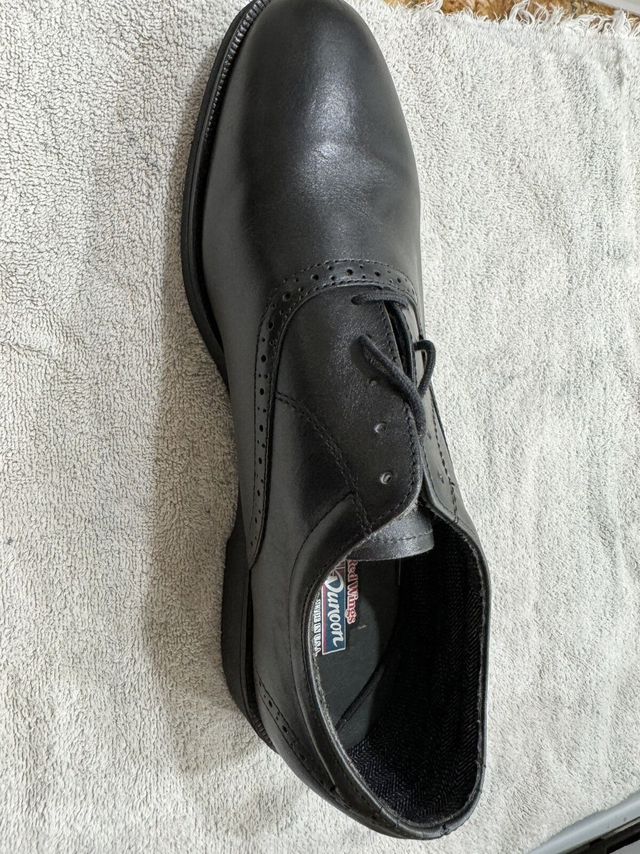 NIB Vintage Black Dunoon Red Wing USA Work Oxford Men's Sz. 12 B