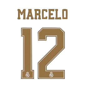 Real Madrid 2019/20 Home/Away Marcelo #12 Jersey Name Set | eBay