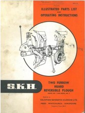 SKH Two Furrow Huard Reversible Plough Model 1 & 2 Operators Manual & Parts List