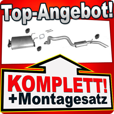 Auspuff für SSANGYONG MUSSO (FJ) 2.3 2.9 3.2 D Auspuffanlage