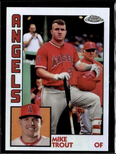 2019 Topps Chrome 1984 Topps Baseball Mike Trout Los Angeles Angels #84TC-17 