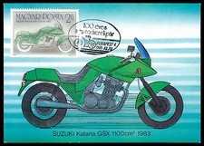 UNGARN MK MOTORRAD MOTORCYCLE SUZUKI GSX CARTE MAXIMUM CARD MC CM al03
