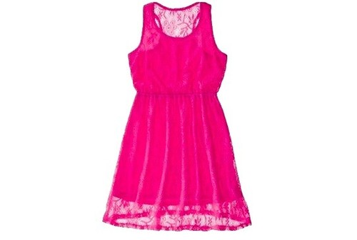 cherokee pink dress Floral sweet tea dress(kids size L) , All the