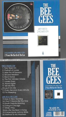 BEE GEES-2 YEARS ON/LIFE IN A TIN CAN-2 LPS ON 1 CD-NEW IMPORT-RARE ON CD!