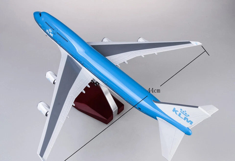 1/157 Avión Boeing B747 KLM Royal Dutch Airlines Modelo Avión Juguete con Modelo LED Foto 3 de 4