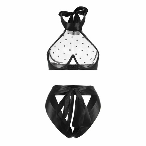 Sexy 2Pcs Set Women's Lingerie Bra Babydoll Underwear Thong Nightwear Sleepwear - Picture 11 of 16