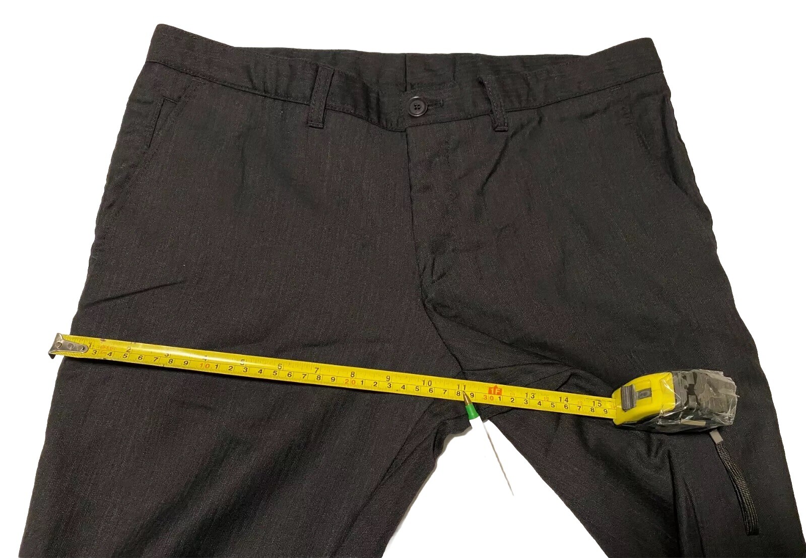 Hugo Boss Winng2 Charcoal Gray Men's Dress Pants Virgin Wool Size 34x30.5 EUC thumbnail 12