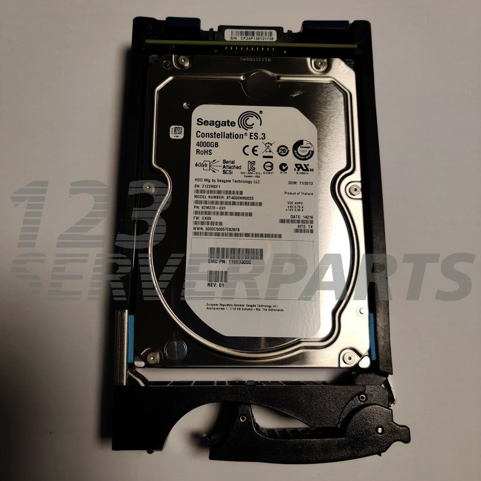 EMC 4TB 7.2K 6G 3.5" SAS HDD para VNX 118033055 - Imagen 3 de 3