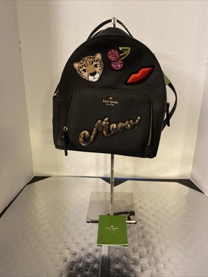 kate spade leopard backpack