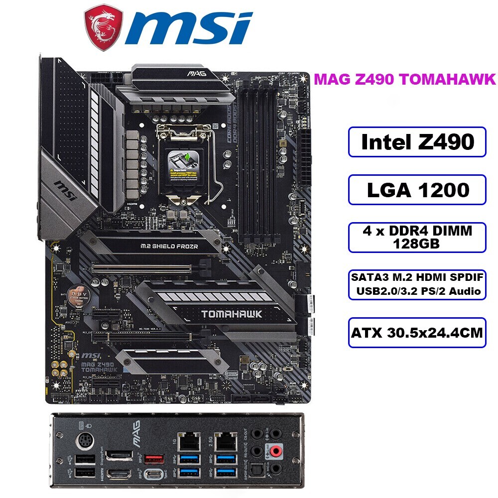 Z490 Motherboard For I7 10700f Msi Motherboard For I7 10700f Kit