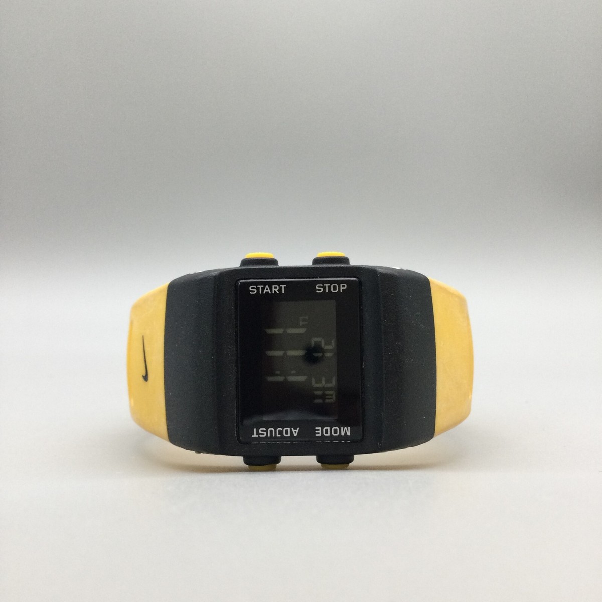 Nike Digital Watch Women 31mm Black Yellow WK0015 50M Day