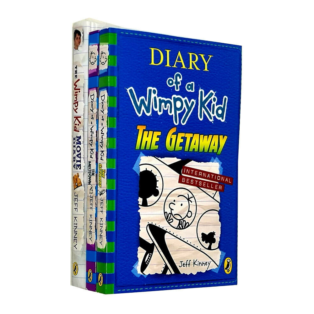 Diary of a Wimpy Kid Series Collection 3 Books Set by Jeff Kinney Meltdown