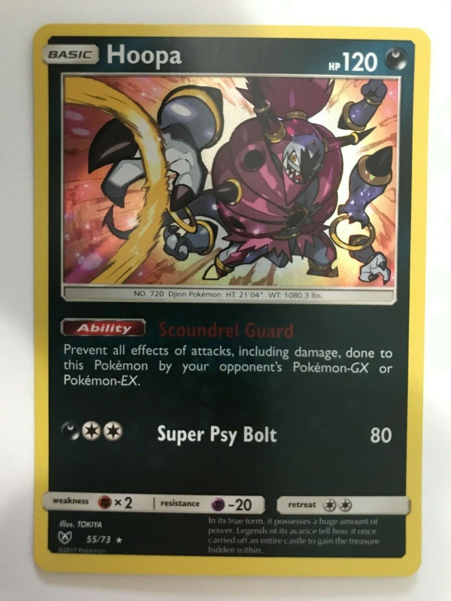 HOOPA 55/73 HOLO RARE SHINING LEGENDS NEAR MINT POKEMON CARD | eBay