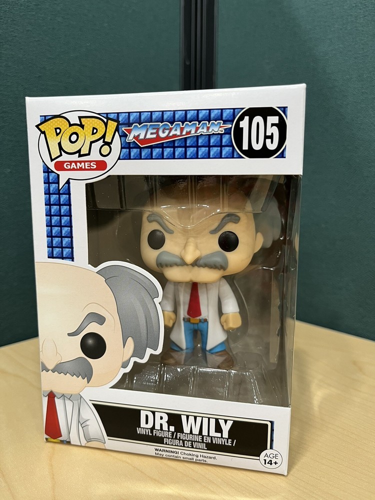 Funko Pop Mega Man Dr Wily Vinyl Figure #105