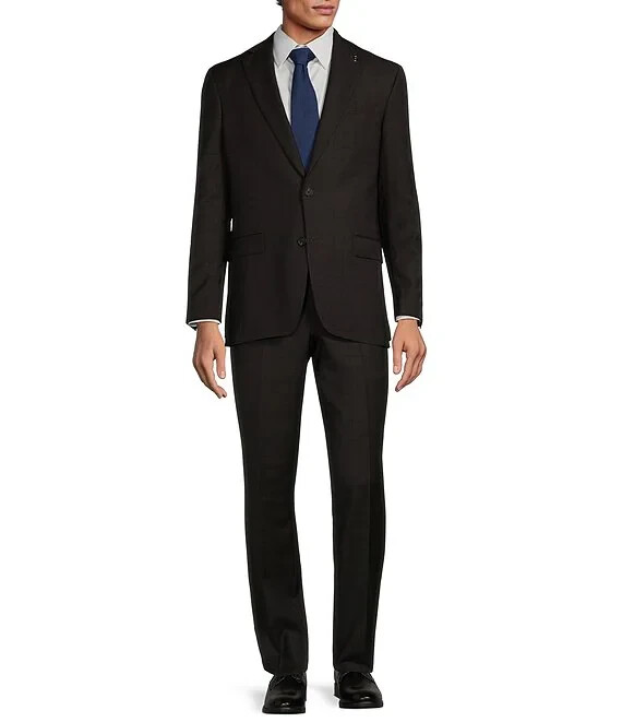 Шерстяной костюм современного покроя от Ted Baker No Ordinary Joe Jake черный- 36 Короткий 30W 58290₽