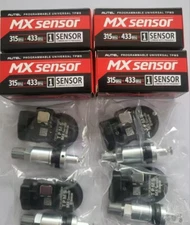 4x Autel TPMS MX sensor 315-433MHz 2-in-1 metal rod requires programming for use