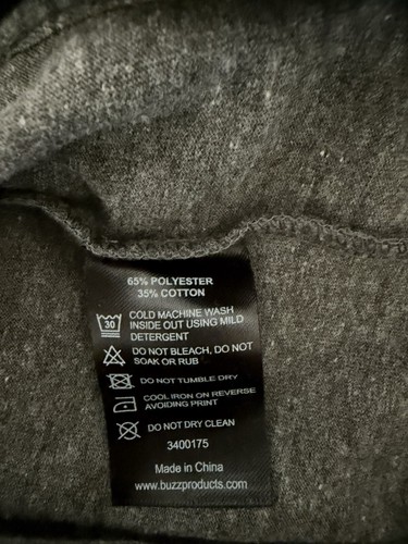 Jason Wu For Eva Air Men's Heather Grey Pullover Long Sleeve Lounge Shirt XL - Picture 10 of 10