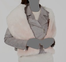  59 Inc International Concepts Women Pink Ombre Faux Fur Stole Scarf One Size