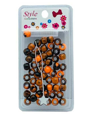 Beauty Collection Style Collection Muster Perlen BD012 schwarz und orange
