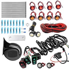 Universal ATV UTV Turn Signal Kit Street Legal,Horn Reverse Hazard Turn Light