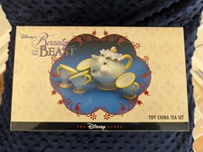 Vintage Disney Beauty and the Beast Toy China Tea Set Mrs. Potts  Chip  3 cups