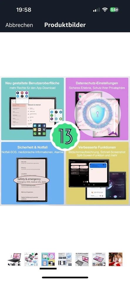 Tablet 10 Zoll Android - Bild 3 von 4