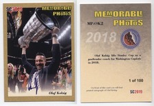 2019 SC2019 Olaf Kolzig #2 memorable photos printed autograph gold /100