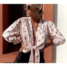 Zara Petite Floral Boho Cottagecore Cowgirl H...