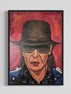 Daniel Pultorak Kunst  Unikat  Öl Gerahmt Unikat Art Porträt Udo Lindenberg