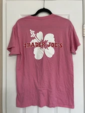 Trader Joe’s Rare Barbie Pink Color Vintage Design T-Shirt In Size Medium