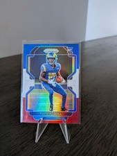 Tutu Atwell 2021 Prizm Red White Blue Prizm Rookie Card No. 350 Los Angeles Rams