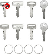 Universal Golf Cart Key Set   8 Replacement Keys for EZGO, Club Car, Yamaha