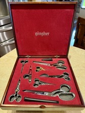 Gingher Limited Edition 8 Scissor Espresso Finished Heirloom Collector Set New