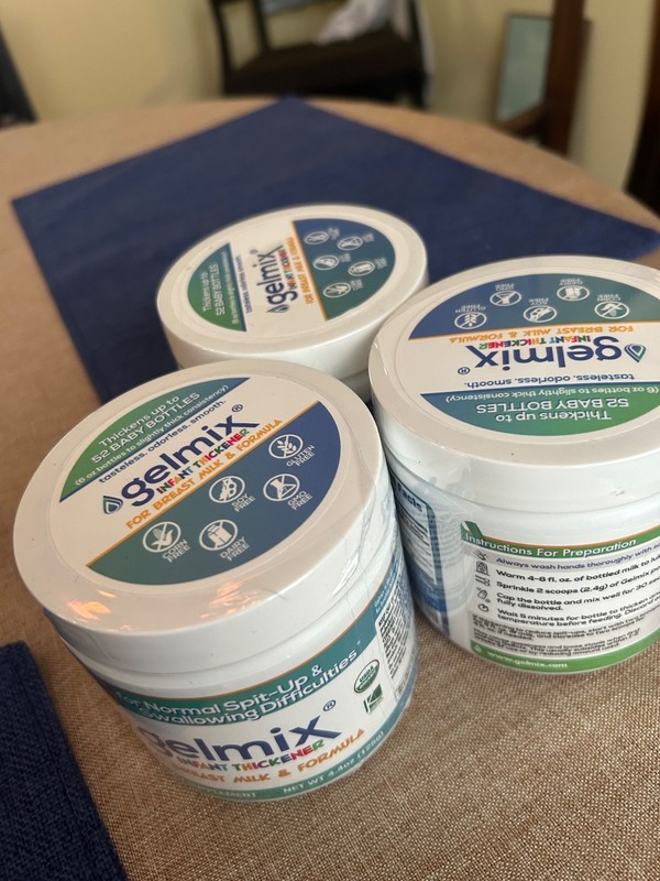 Gelmix Infant Thickener 8.8oz (3 x 4.4oz), expire SEPT 2027