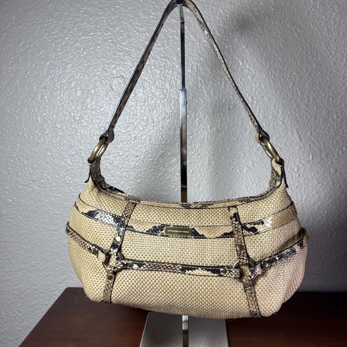 Adrienne Vittadini Straw Exterior Bags & Handbags for Women for