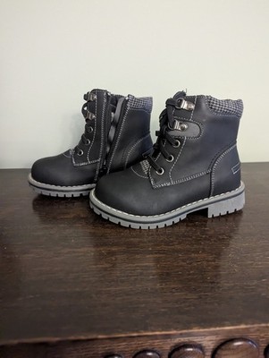 Bruno Marc Kids Zipper Leather Ankle Boots
