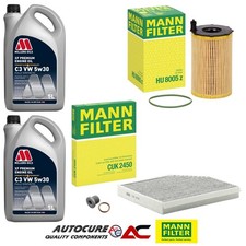 FOR PORSCHE MACAN 3.0 D S PDK MK1 95B DIESEL MANN FILTER SERVICE KIT & 10L 5W30