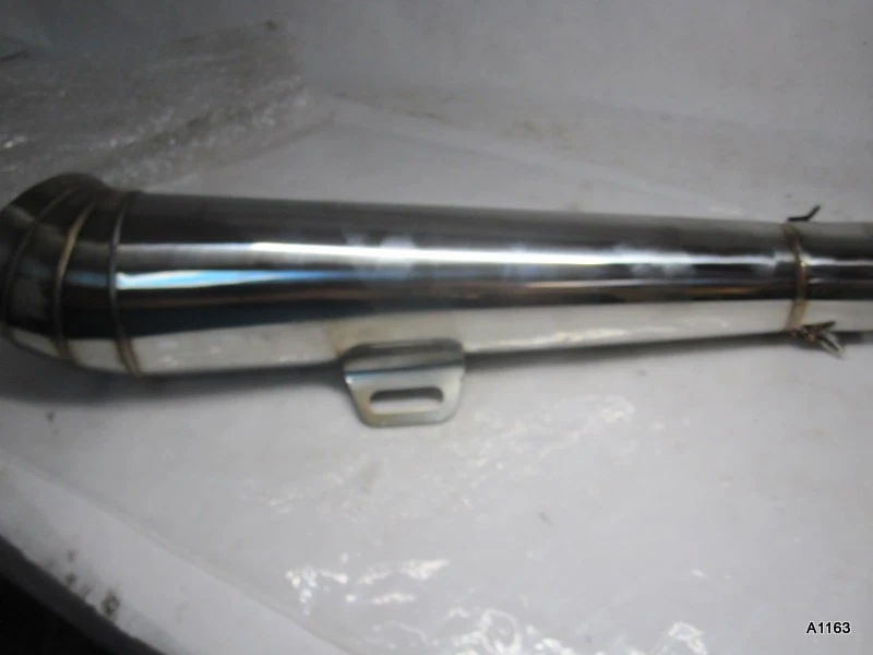 Escape Highway Hawk GP "Tipo 1" Acero Inoxidable 51MM Hecho a Mano 400m Longitud Foto 3 de 4