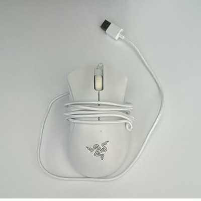 Razer DeathAdder Essential White Wired Optical Gaming Mouse 6400 DPI 5 Btn